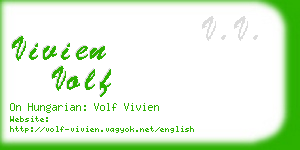 vivien volf business card